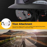 LOHASWORK Full Brim Hard Hat Construction OSHA Approved Vented Hard Hat Cascos De Construccion Adjustable Cool Vent Work Safety Helmet for Men and Women LOHASWORK