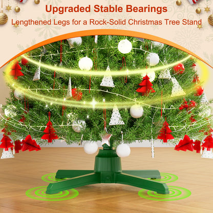 Musical Rotating Christmas Tree Stand for Up to 9.77ft 132lb Artificial Christmas Tree, Sturdy 360° Spinning Christmas Tree Stand, Remote Control Music and Lights, Stable Revolving Christmas Tree Base