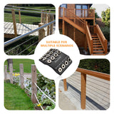 MaxxGeek Drill Guide for 30 38 45 90 Degree Angled and Straight Holes, Added 38 Degree Portable Drill Guide for Deck Stair Handrail and Horizontal Cable Wood Post （Without Drill Bit） MaxxGeek