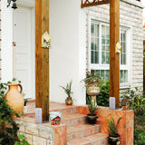 SPACEEUP 4x4 Post Base, Internal 3.5" x 3.5" Post Anchor 4pcs Adjustable Post Base Stainless Steel Concrete Post Anchor for Pavilion Deck Railing Support Decorative Anchor Plate SPACEEUP