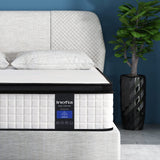 Inofia Full Mattress, 10 Inch Hybrid Innerspring Spring with Memory Foam, Cool Bed in a Box, Pressure Relief with Motion Transfer, Mattress Full Size Inofia