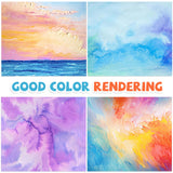 30 Sheets Watercolor Paper 5x7 Inch, 140 lb/300 GSM Cold Press Watercolor Paper Bulk, White Water Color Paper Cotton Paper for Kids Students Adults Beginners Artists Prudiut