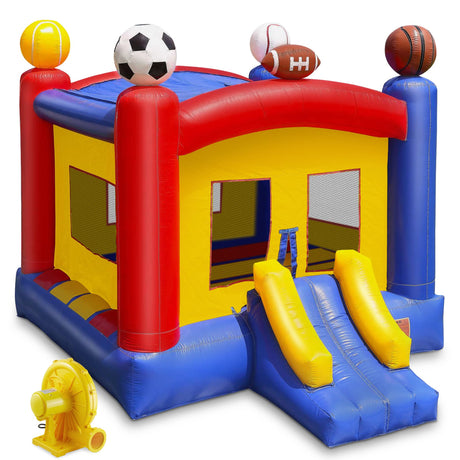 Cloud 9 Commercial Grade Sports Bounce House with Blower - 100% PVC 17' x 13' Inflatable Bouncer Cloud 9