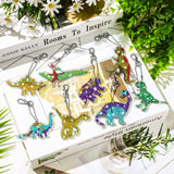 MTLEE 8 Pcs Diamond Art Keychains Kids Arts and Crafts 5D Diamond Art Kits Gem Keychains for Boys Girls Ages 8-12 DIY Gift Birthday Party(Ocean Style) MTLEE