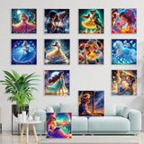 KEYRANKE 12 Pack Diamond Painting Kits for Adults 5D DIY Princess Diamond Art Kit Paint with Round Full Drill Diamonds for Beginners Gem Paintings Art for Home Wall Decor Gifts(12X12 Inch) KEYRANKE