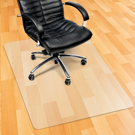 Kuyal Chair Mat for Hardwood Floor,36 x 48 inches Rectangle Desk Durable Wood/Tile Protection Mat for Rolling Chairs, Non-Studded Bottom, 2.1mm Thickness Kuyal
