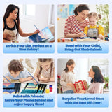 Paint by Numbers Kits, Paint by Number for Adults Canvas with Frame, Easy DIY Acrylic Paint by Numbers, 4 Pack Moon Mountain Lake Landscape Oil Painting for Kids & Adults Beginners (8x8 Inch) WoodArtSupply