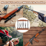 Wenqik Gun Rack with Lockers 10 Gun Holders Solid Pine Wall Mounted Gun Storage Rack Rifle Rack for Home or Garage Safe Hunting Gun Storage Choose Wenqik