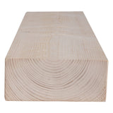 DOGBERRY 48" Farmhouse Solid Wood Mantel Shelf | Floating Shelf Design | Reclaimed Wood Shelf | Modern Invisible Brackets – Heavy Duty Engineering | 3” Thick Slab | Rustic Design - Unfinished DOGBERRY