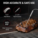ThermoPro 650 ft Wireless Meat Thermometer for Smoker Grill, Meat Thermometer Digital Wireless with 2 Probes, Bluetooth Meat Thermometer Rechargeable, Smoker thermometer for Cooking Turkey Fish Beef ThermoPro