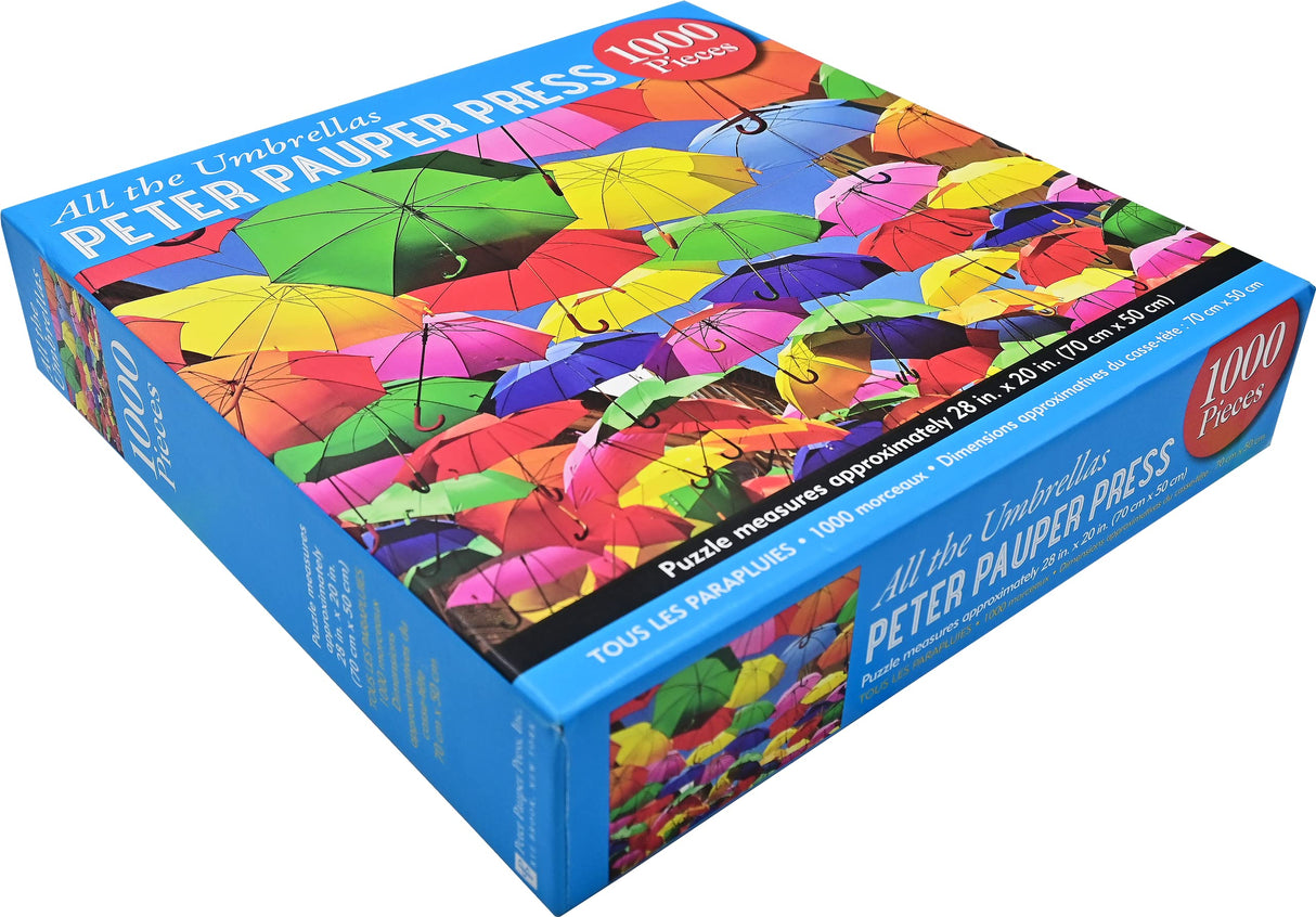 All the Umbrellas 1000 Piece Puzzle PETER PAUPER PRESS