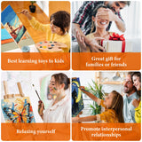 Fountor Cat Framed Paint by Numbers Kit for Adults Beginner & Kids Ages 8-12, Black Cat Paint by Number with Frame, Acrylic Moon Painting by Numbers Kit on Canvas 8x12 inch Fountor