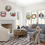 VAIIEYO Christmas Diamond Art Hanging Ornament, Train Diamond Painting Suncatchers Window Hanging Kit with Chain, 7.5x7.5 inch Crystal Pendant Art Craft for Gift Home Wall Front Door Decoration VAIIEYO