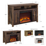 Ameriwood Home Farmington Electric Fireplace Console for TVs up to 50", Rustic Ameriwood Home