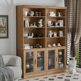 Casaphoria 49" H Wooden Bookcase, Heavy Duty Bookshelves, 4-Tier Wide Bookshelf with Large Storage Space for Home Office, 49" H x 31" W x 16" D, 68Lb, Black Casaphoria