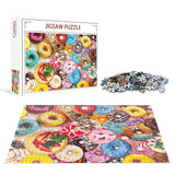 Jigsaw Puzzles 1000 Pieces for Adults, Families (Colorful Donuts) Pieces Fit Together Perfectly Nattork