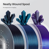 ELEGOO PLA Filament 1.75mm Galaxy Peacock Blue 1KG, Shiny 3D Printer Filament Dimensional Accuracy +/- 0.02mm, 1kg Spool(2.2lbs) 3D Printing Filament for Most FDM 3D Printers ELEGOO