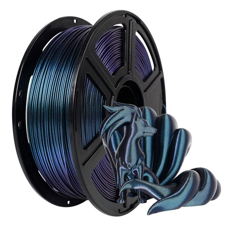 FLASHFORGE PETG Pro Filament 1.75mm +/- 0.02mm Burnt Titanium, Color Changeable 3D Printer Filament 1kg, Chameleon 3D Printing Filament Changing Colors with Light, Perfectly Hide The Layer Line FLASHFORGE