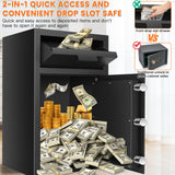 3.6 cu ft Large Fireproof Drop Safe Box for Business, Anti-Theft Money Drop Slot Safes with Digital Keypad and Spare Keys, Heavy-duty Cash Depository Lock Safe for Home Office Retail Store Business Tiskgg