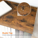 HOOBRO 6 Cube Bookcase, Industrial Horizontal Bookshelf, Wooden and Metal Cubby Bookcase, Long Shelving Unit for Living Room, Bedroom, Home Office, Rustic Brown and Black BF117SJ01 HOOBRO