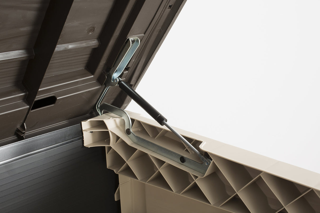 Keter Store-It-Out MAX 4.8 FT X 2.7 FT Durable Outdoor Storage Shed Made from Weather Resistant Resin 42 Cubic Feet Beige/Brown Keter