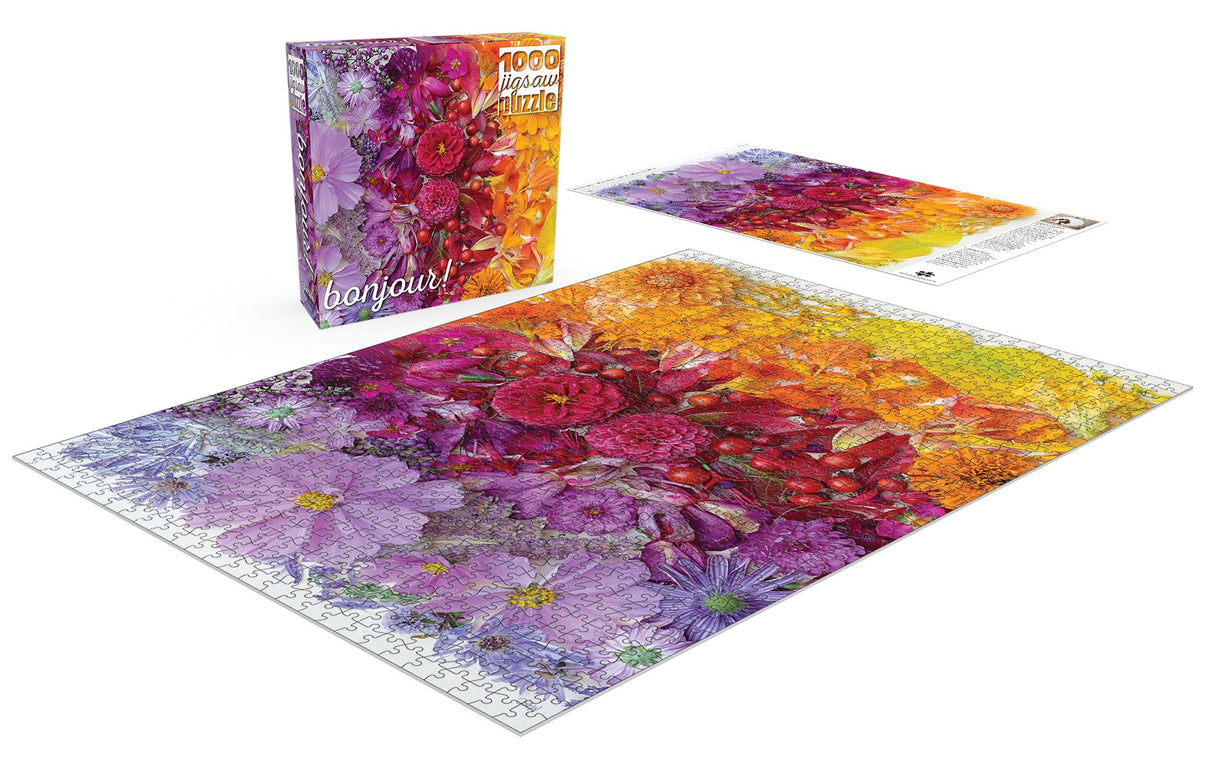 Buffalo Games - Meghan Crandall - Gradient Flora - 1000 Piece Jigsaw Puzzle for Adults -Challenging Puzzle Perfect for Game Nights - Finished Size is 26.75 x 19.75 Buffalo Games