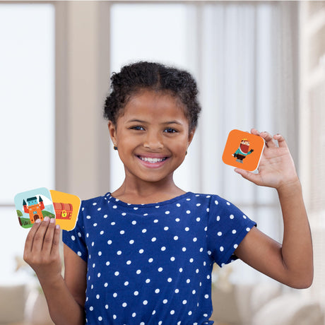 Story Starters for Beginners: Create a Story Card Activity for Kids, Pre-Literacy Illustrated Story Prompts (No Reading Required) Part of The Curious Kingdom by Playper Playper