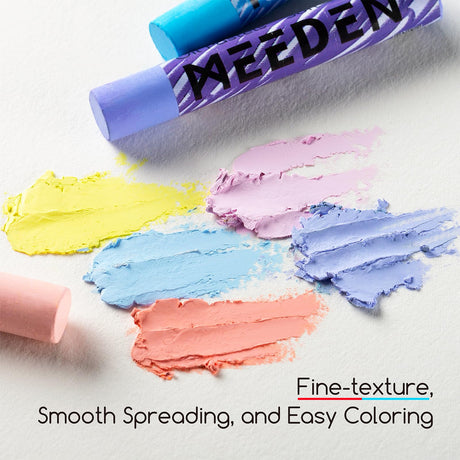 MEEDEN Soft Oil Pastels Set: 72 Vibrant Colors Oil Pastels for Artists Beginners Adults - Smooth Oil Pastel Crayons for Art Supplies, Painting, Drawing, Blending, Layering, Shading MEEDEN
