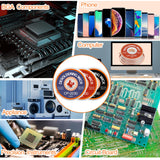 JoTownCand 3 Pcs Premium Desoldering Wick Set, 10FT No Clean Low Residue Solder Wick Braid (0.08, 0.1, 0.12IN) – Effortlessly Remove Solder and Disassemble Electronics JoTownCand