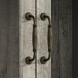 WOODTIME 78.7" H Display Storage Cabinet with Glass Doors, 9 Drawers & 3-Tier Shelves, Wooden Curio Cabinet Bookcase Bookshelf for Home Office Living Room Store, Grey WOODTIME