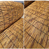 Roll Up Bamboo Shade for Windows, Blackout Bamboo Roller Blind with Lift, Cordless Roman Window Curtains for Hotel Privacy Protection, 24" 28" 30" 32" 36" 40" 42" 46" 48" 51" 53" 54" 60" 72" Wide (Co ZXBMYLV