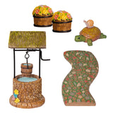 Arcadia Garden Products Pebble Lane Polyresin Fairy Garden Kit (11-Piece) Arcadia Garden Products