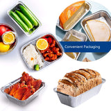 Waytiffer Loaf Pans [25 Pack] 2Lb Heavy Duty Disposable Aluminum Foil Premium Bread Tins Standard Size - 8.5" X 4.5" X 2.5" Perfect for Homemade Cakes & Breads Waytiffer
