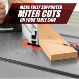 Fulton Universal Aluminum Miter Gauge Fence with an Aluminum Flip Stop 18” Left Reading Tape 18” Right Reading Tape Fulton