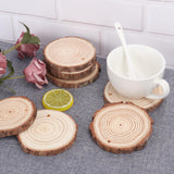 80 PCS 3.2-3.6inch Unfinished Wood Slices, Natural Wood Slices, Predrilled with Hole Wood Slice for DIY Arts Craft Christmas Ornaments GNIEMCKIN