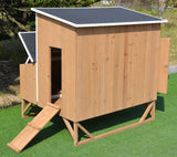 Omitree New Large Wood Chicken Coop Backyard Hen House 4-8 Chickens w 4 Nesting Box Omitree