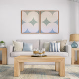 Plank+Beam Modern Rectangular Coffee Table, Solid Wood, 40 Inch, Rectangle Coffee Table for Living Room, Mini Center Tables for Small Spaces, Small Living Space Tea Table, Blonde Wirebrush Plank+Beam