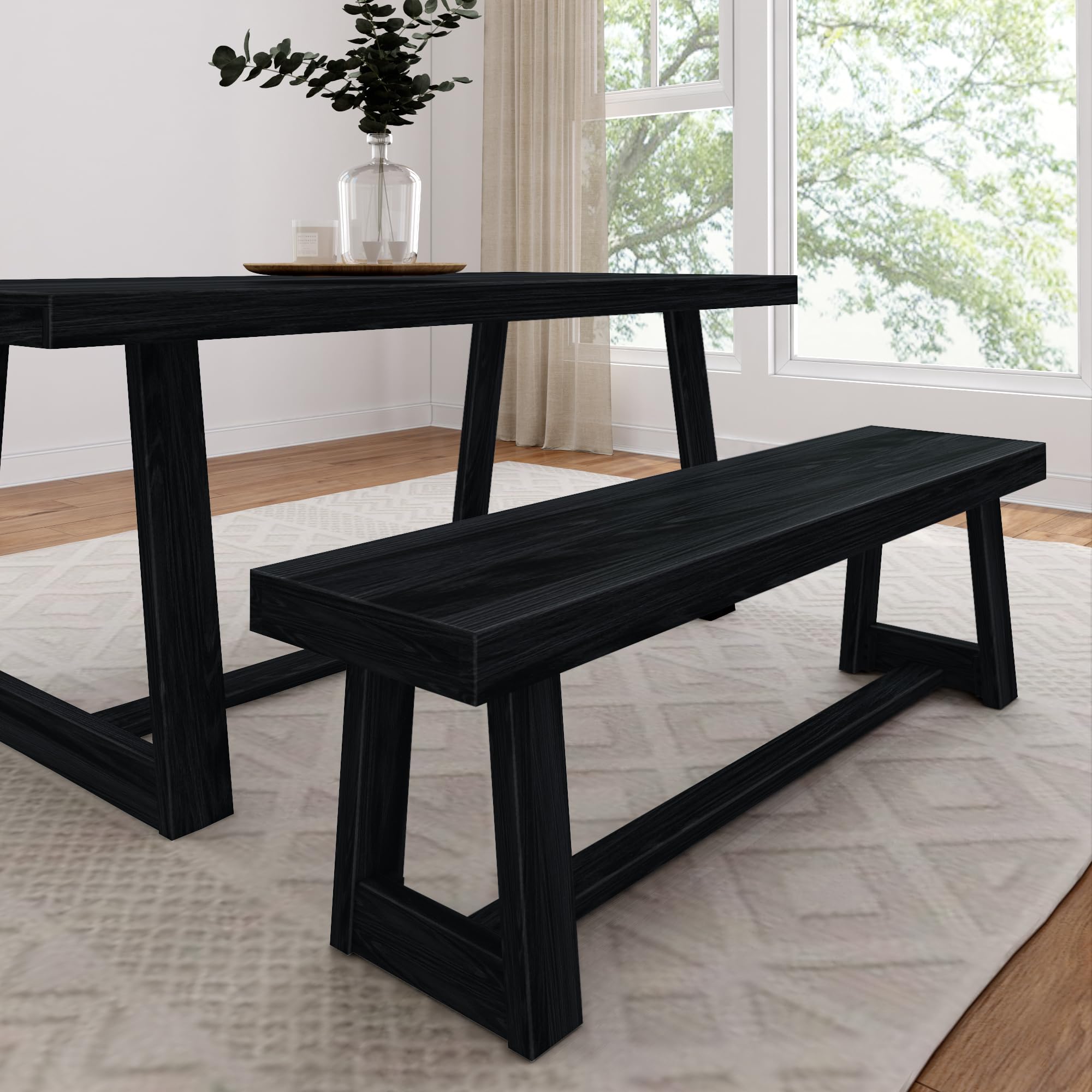 Plank+Beam 60 Inch Farmhouse Dining Bench - Thumbnail 5