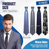 Tarpop 12 Pcs Sublimation Ties Blank Polyester for Men White Sublimation Necktie Solid Satin Tie Polyester Necktie Heat Transfer Mens Neckwear Tie for Wedding Party Business Formal Occasion, 57 Inch Tarpop