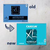 Canson XL Series Watercolor Pad, Heavyweight White Paper, Foldover Binding, 30 Sheets, 11x15 inch Canson