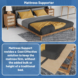 Greaton, Foldable Box Spring, Bunkie Board & Bed-Support Slats to Minimize height, Good for DayBed, TrundleBed, Bunkbed & Platform-Bed Frame, Easy Set Up, Bed Board for Under Mattress Support, 66 x 30 Greaton