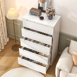 Winkalon White 5 Drawer Dresser for Bedroom, 48" H Tall Modern Chest of Drawers, Wood Storage Dresser with Deep Drawers for Living Room Hallway Entryway, White Winkalon