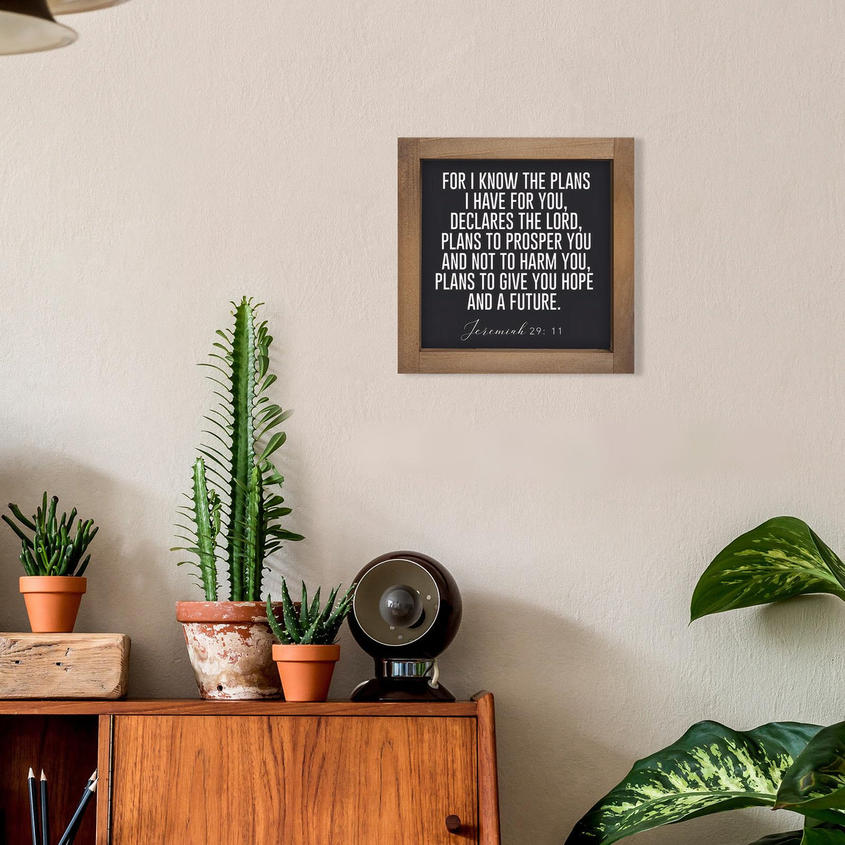 pechpell For I Know The Plans I Have For You Sign, 6 Inch Jeremiah 29 11 Wall Art, Bible Verse Decor Desk Table Tiered Tray Shelf Entryway Office Bathroom Rustic Farmhouse Home Decorations pechpell