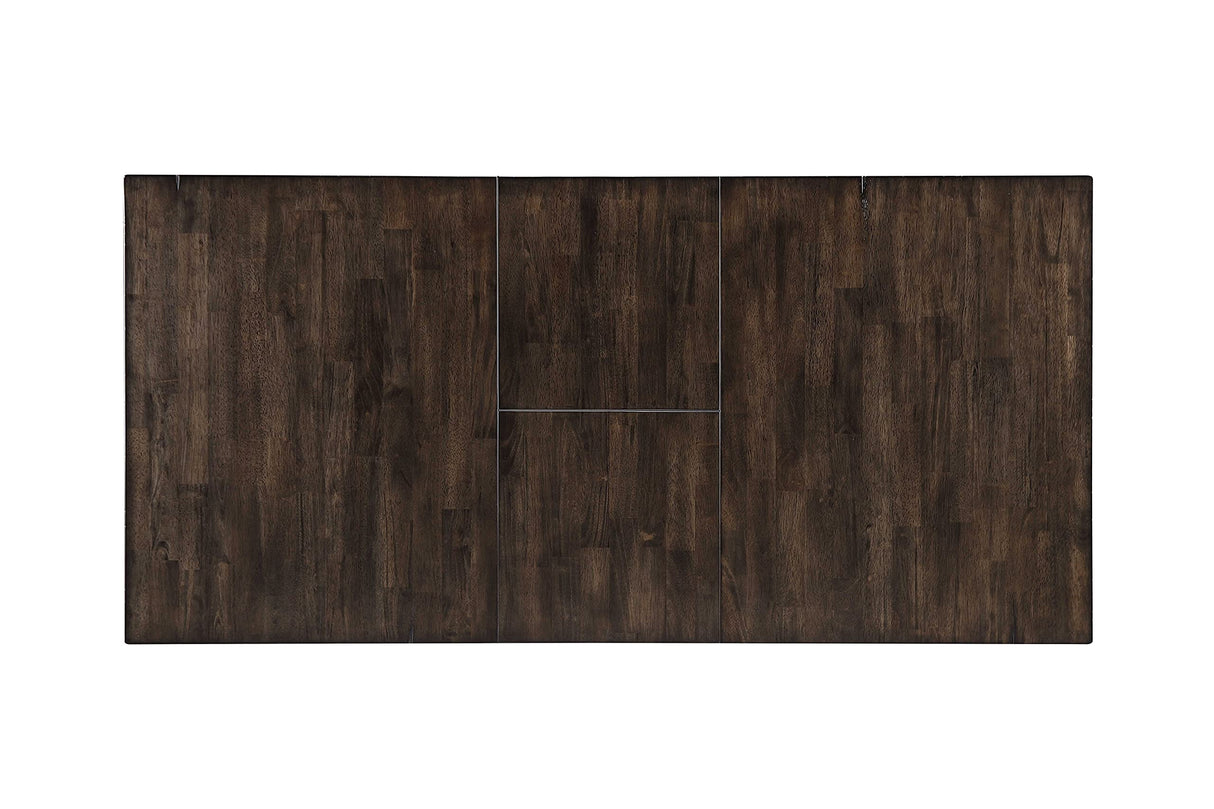 Kings Brand Furniture - Lewiston 9-Piece Brown Wood Dining Room Set, Table & 8 Chairs Kings Brand Furniture