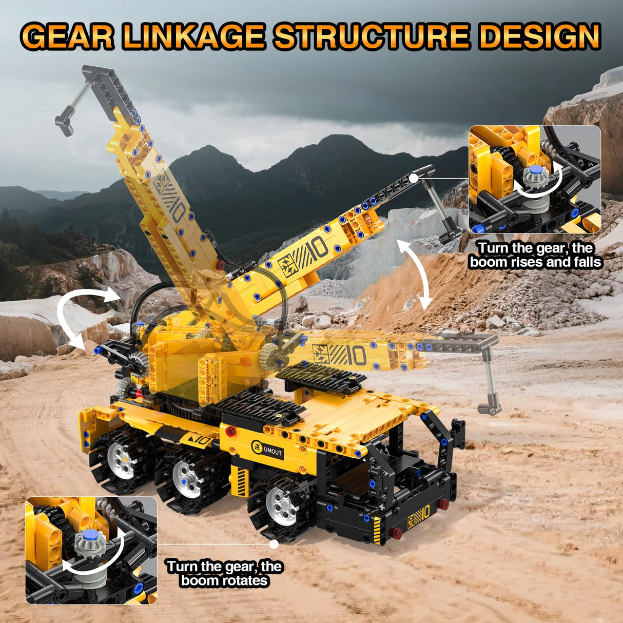 ADUSRIZ 5 in 1 STEM Robot Building Kit, 535 Pcs Remote Control Excavator Science Educational Kit, Technic Coding Robotic Toys Gift for Kids 6 7 8 9 10 11 12+ Years Old Boys Girls ADUSRIZ