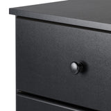 Prepac Astrid Tall Black Dresser: 16"D x 20"W x 52"H, 6-Drawer Chest for Bedroom by Prepac - Perfect Chest of Drawers for Ample Storage Prepac