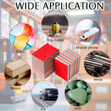 Heigble 60 Pcs 320-2500 Grit Sanding Sponge, Ultra Fine Sanding Sponges Pads, Soft Foam Shine Block Wet Dry Polish Pads, Ultra Fine Grit Sandpaper for Model Drywall Metal Wood Furniture Polishing Heigble