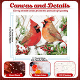 Christmas Paint by Numbers Kit for Adults Cardinal Paint by Number for Adults Beginner, Cardinal Paint by Numbers Art Supplies for Gift Home Wall Decor 16‘’W x 20''L hkejoi