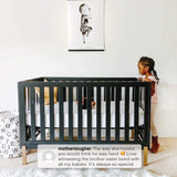 Delta Children Hendrix 4-in-1 Convertible Crib, Bianca White/Bronze Delta Children