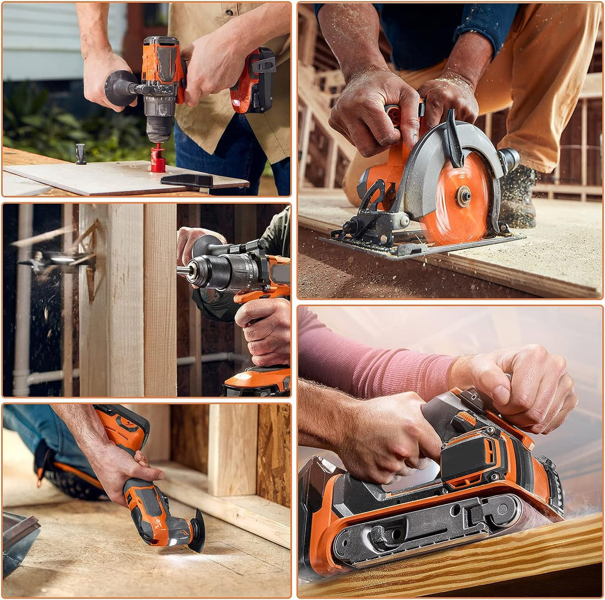 ARyee 18V 6000mAh Battery Replacement Compatible with RIDGID 18V Drill R840087 R840083 R840086 R840085 R840084 Cordless Tools Lithium Ion Battery, 2 Pack ARyee